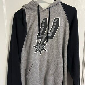 Men's Gray and Black Hoodie